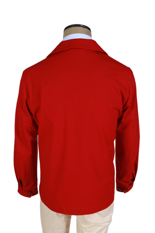 Kired by Kiton Red Solid Overshirt