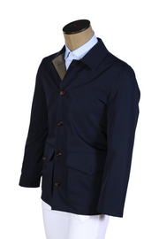 Kired by Kiton Taupe/ Dark-Blue Reversible Jacket