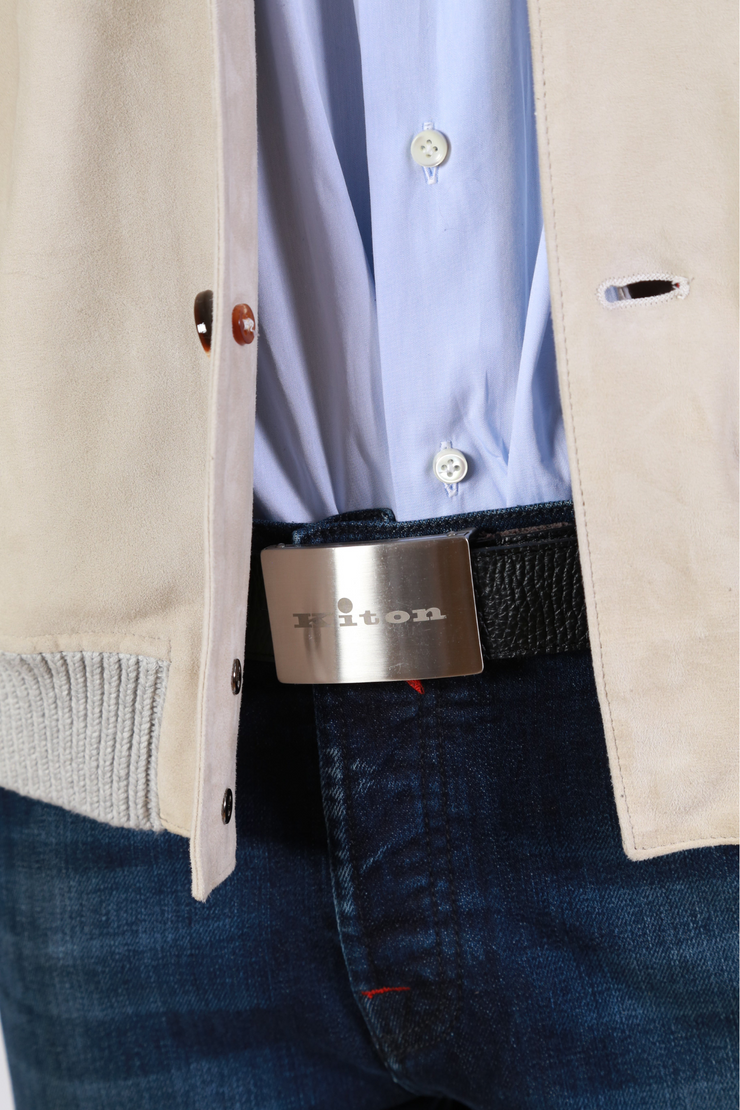 Kired by Kiton Beige Solid Jacket