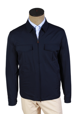 Kired by Kiton Midnight-Blue Nylon Jacket