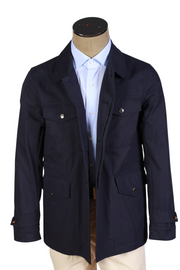 Kired by Kiton Midnight-Blue Cotton Jacket