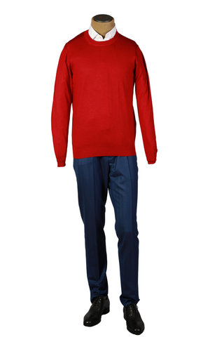 Fedeli Red Cashmere Sweater