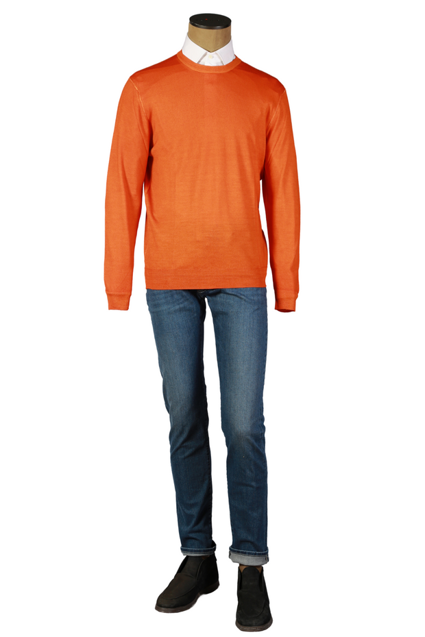 Fedeli Cashmere Orange Sweater