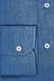 Sartorio Denim Snap Button Cotton Shirt