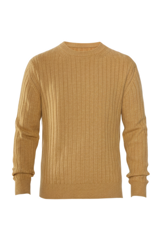 Brioni Ribbed Knit Cashmere Crewneck Sweater