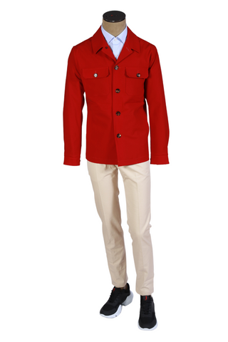 Kired by Kiton Red Solid Jacket