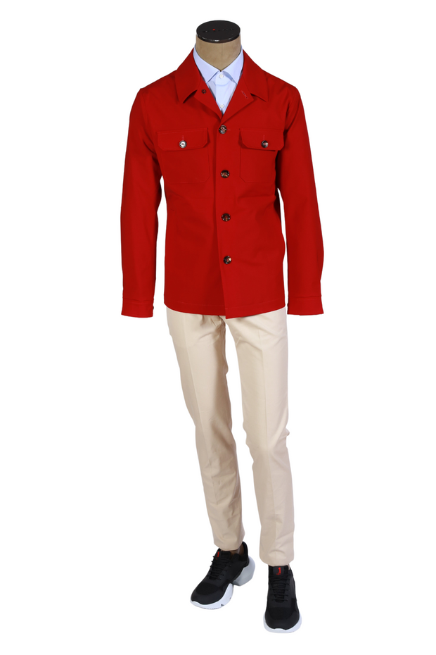Kired by Kiton Red Solid Jacket