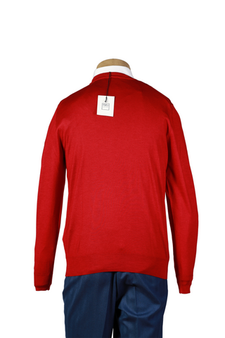 Fedeli Red Cashmere Sweater