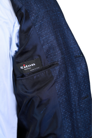 Kiton Blue Polka-Dot Suit