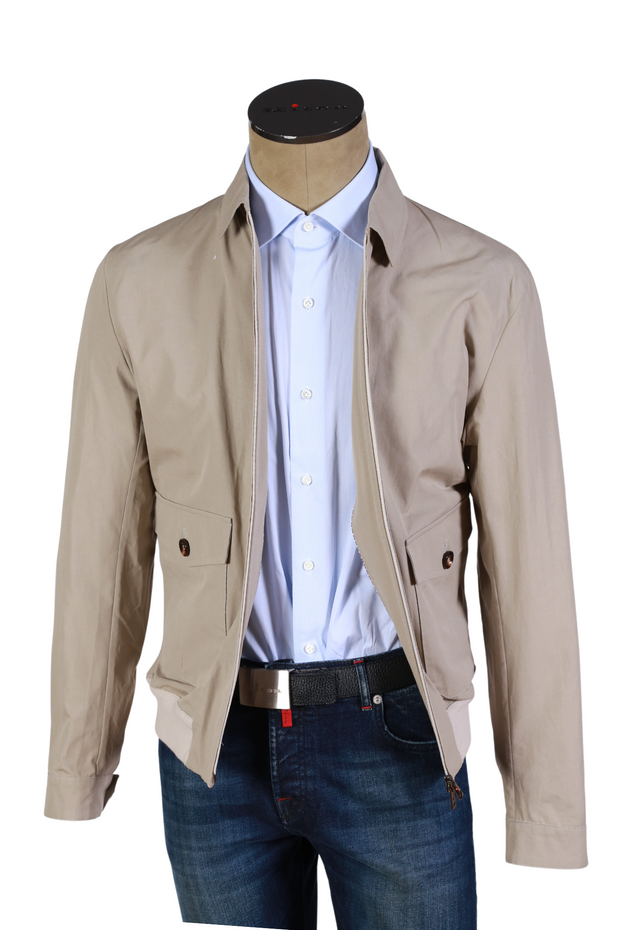 Kired by Kiton Beige Solid Jacket