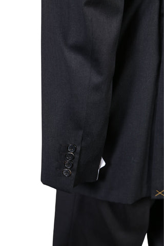 Brioni Midnight-Grey Solid Wool Suit