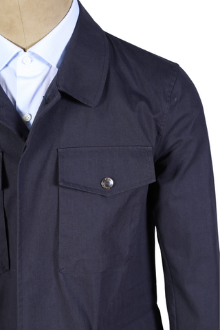 Kired by Kiton Midnight-Blue Cotton Jacket