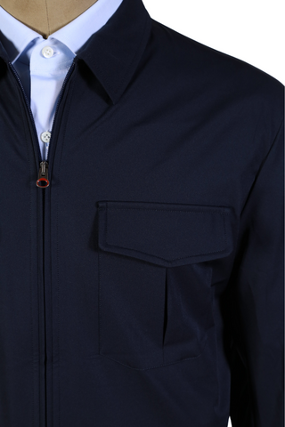 Kired by Kiton Midnight-Blue Nylon Jacket