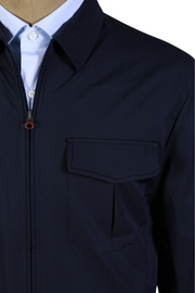 Kired by Kiton Midnight-Blue Nylon Jacket