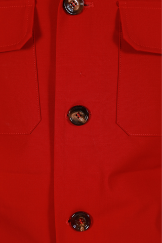 Kired by Kiton Red Solid Overshirt