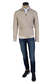 Kired by Kiton Beige Solid Jacket