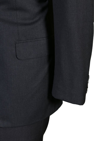 Brioni Midnight-Grey Solid Wool Suit