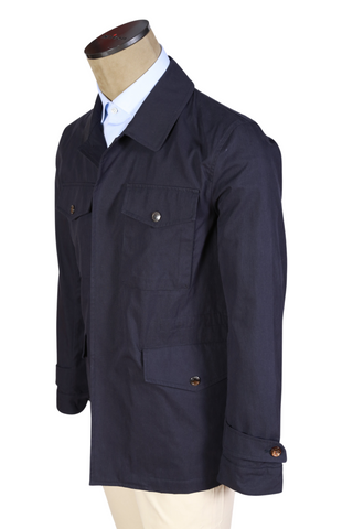 Kired by Kiton Midnight-Blue Cotton Jacket