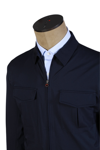 Kired by Kiton Midnight-Blue Nylon Jacket