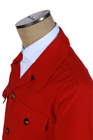 Kired by Kiton Red Solid Overshirt