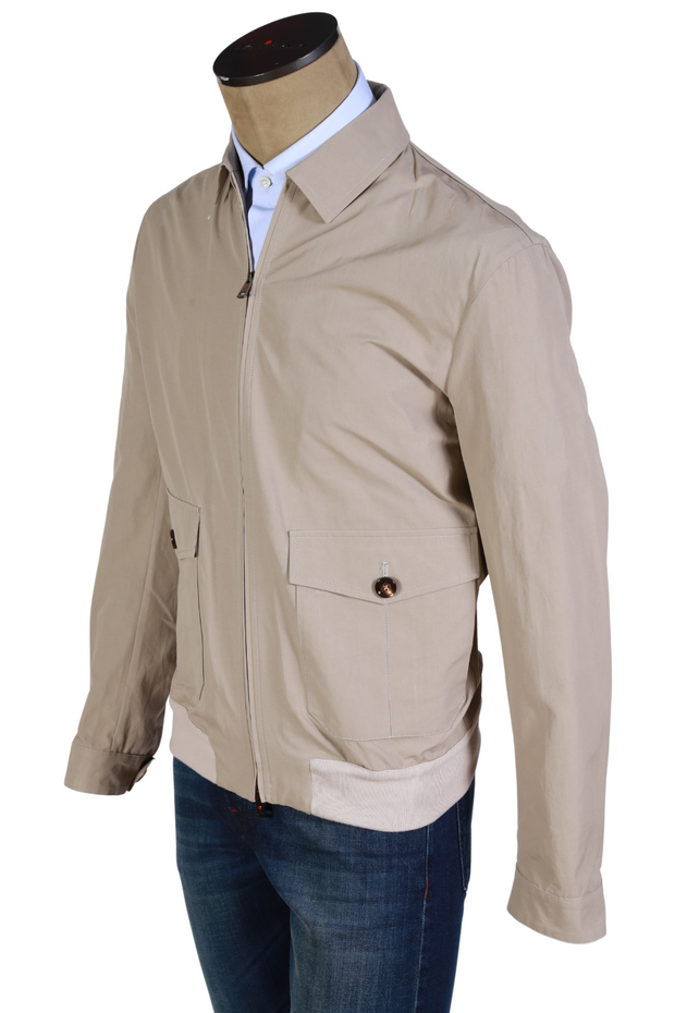 Kired by Kiton Beige Solid Jacket