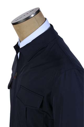 Kired by Kiton Midnight-Blue Nylon Jacket