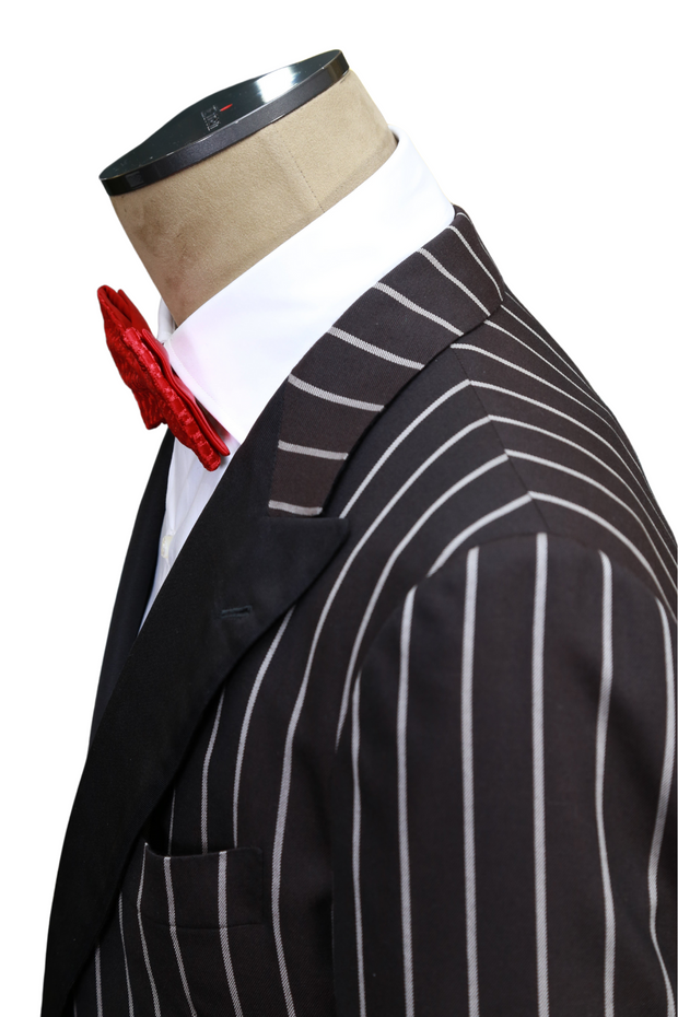 Kiton Striped Dark Brown Tuxedo