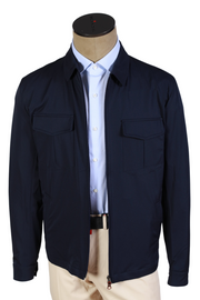 Kired by Kiton Midnight-Blue Nylon Jacket
