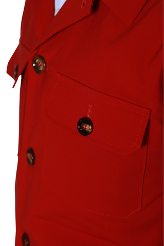 Kired by Kiton Red Solid Jacket
