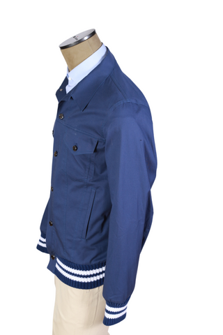 Kired by Kiton Blue Cotton Jacket