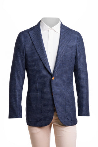 Sartorio Woven Virgin Wool-Cotton-Silk Sport Jacket