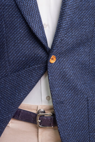 Sartorio Woven Virgin Wool-Cotton-Silk Sport Jacket