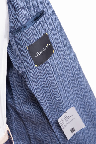 Sartorio Herringbone Virgin Wool Sport Jacket