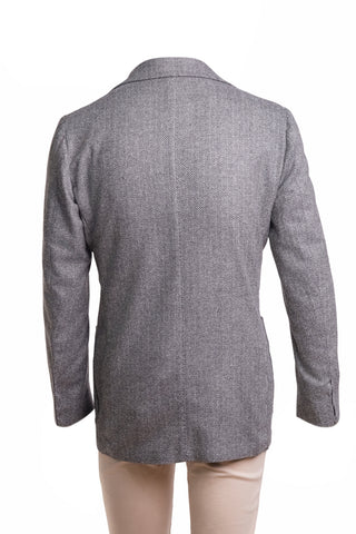 Sartorio Herringbone Virgin Wool-Silk-Cotton Sport Jacket