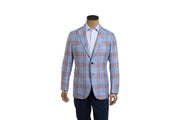 Sartorio Double Windowpane Virgin Wool-Silk Sport Jacket