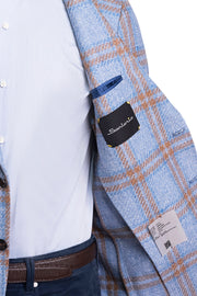 Sartorio Double Windowpane Virgin Wool-Silk Sport Jacket