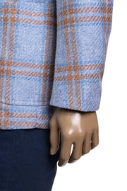 Sartorio Double Windowpane Virgin Wool-Silk Sport Jacket
