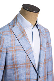 Sartorio Double Windowpane Virgin Wool-Silk Sport Jacket