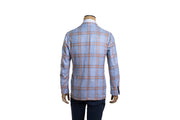 Sartorio Double Windowpane Virgin Wool-Silk Sport Jacket