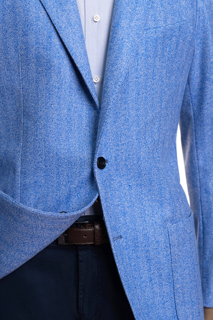 Sartorio Herringbone Virgin Wool Sport Jacket