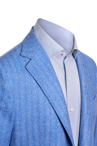 Sartorio Herringbone Virgin Wool Sport Jacket