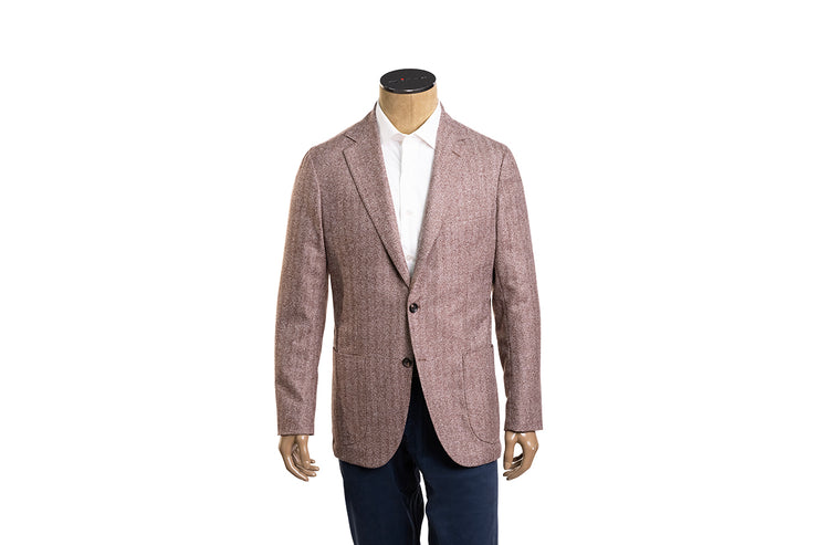 Sartorio Herringbone Virgin Wool Sport Jacket