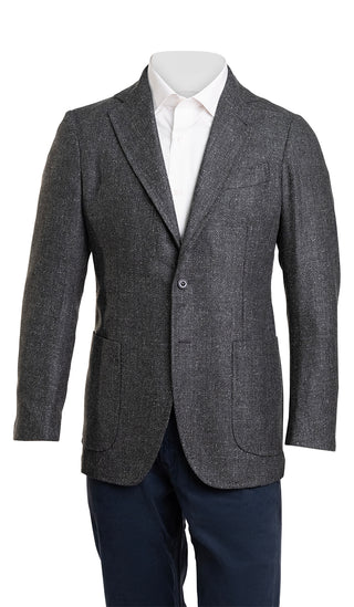 Sartorio Woven Virgin Wool-Silk-Linen Sport Jacket