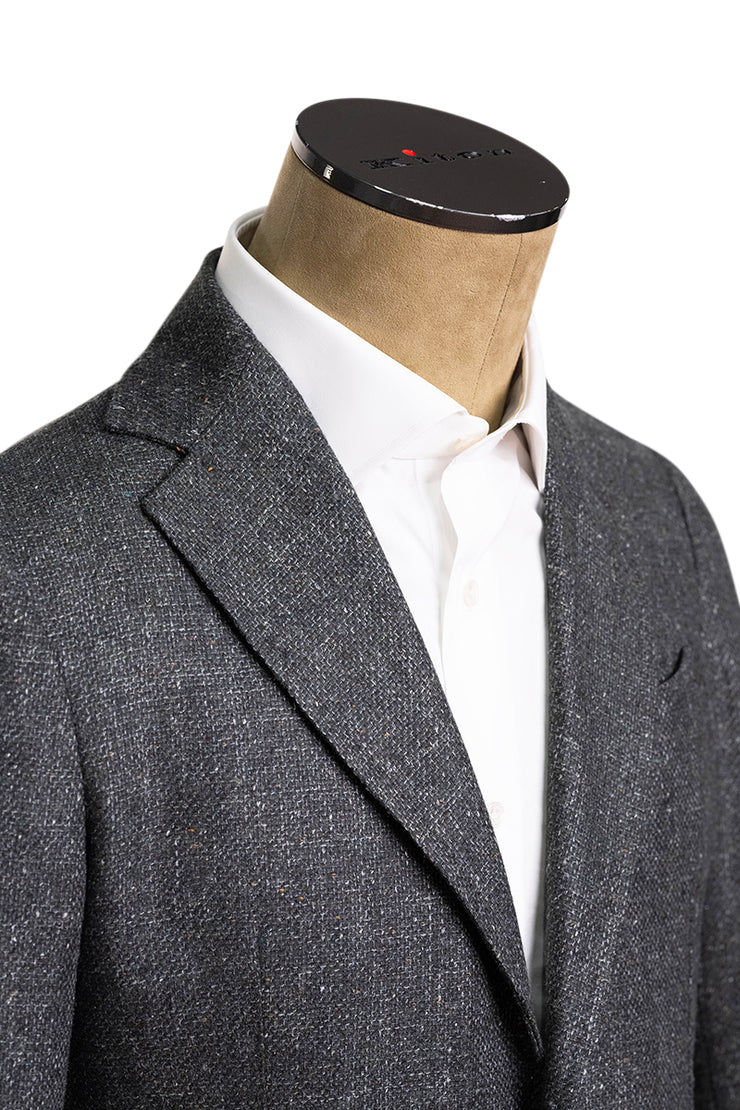 Sartorio Woven Virgin Wool-Silk-Linen Sport Jacket