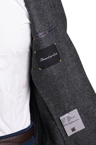Sartorio Woven Virgin Wool-Silk-Linen Sport Jacket