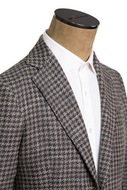 Sartorio Houndstooth Virgin Wool-Silk-Cotton Sport Jacket