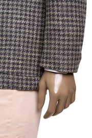 Sartorio Houndstooth Virgin Wool-Silk-Cotton Sport Jacket