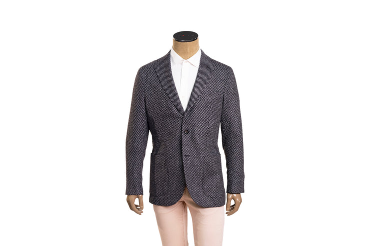 Sartorio Woven Virgin Wool-Cotton-Silk Sport Jacket