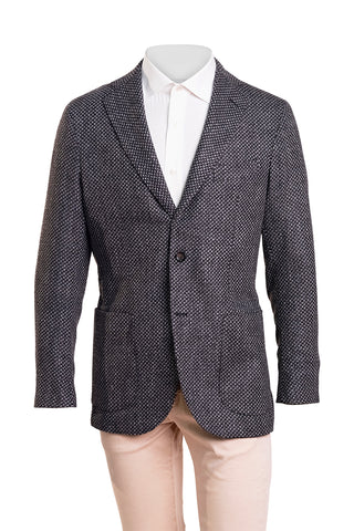 Sartorio Woven Virgin Wool-Cotton-Silk Sport Jacket