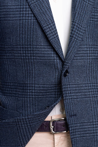 Sartorio Prince of Wales Wool-Cashmere Sport Jacket